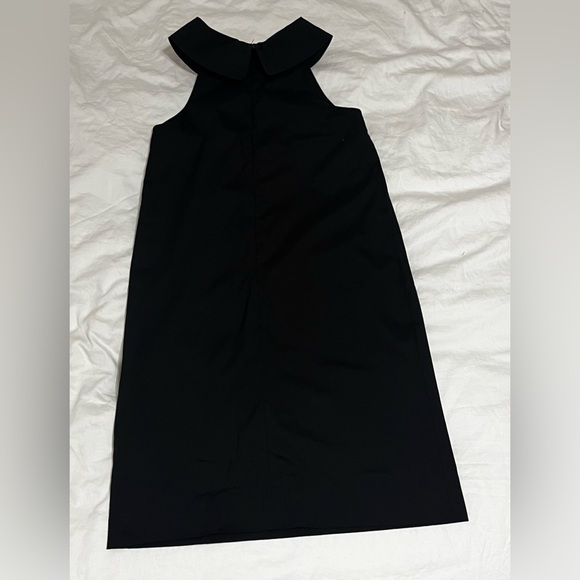 Scapa of Scotland Sleeveless Black Midi Dress with Collar Size 36 - Picture 3 of 3